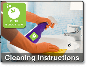Pinksolutions Cleaning Instructions
